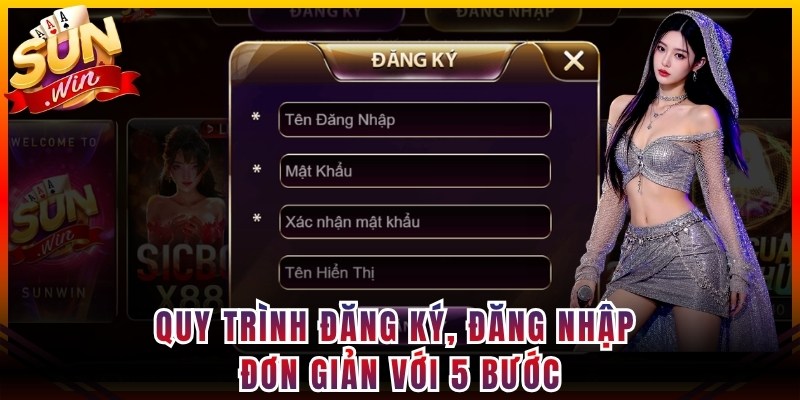Quy trình đăng ký, đăng nhập đơn giản với 5 bước